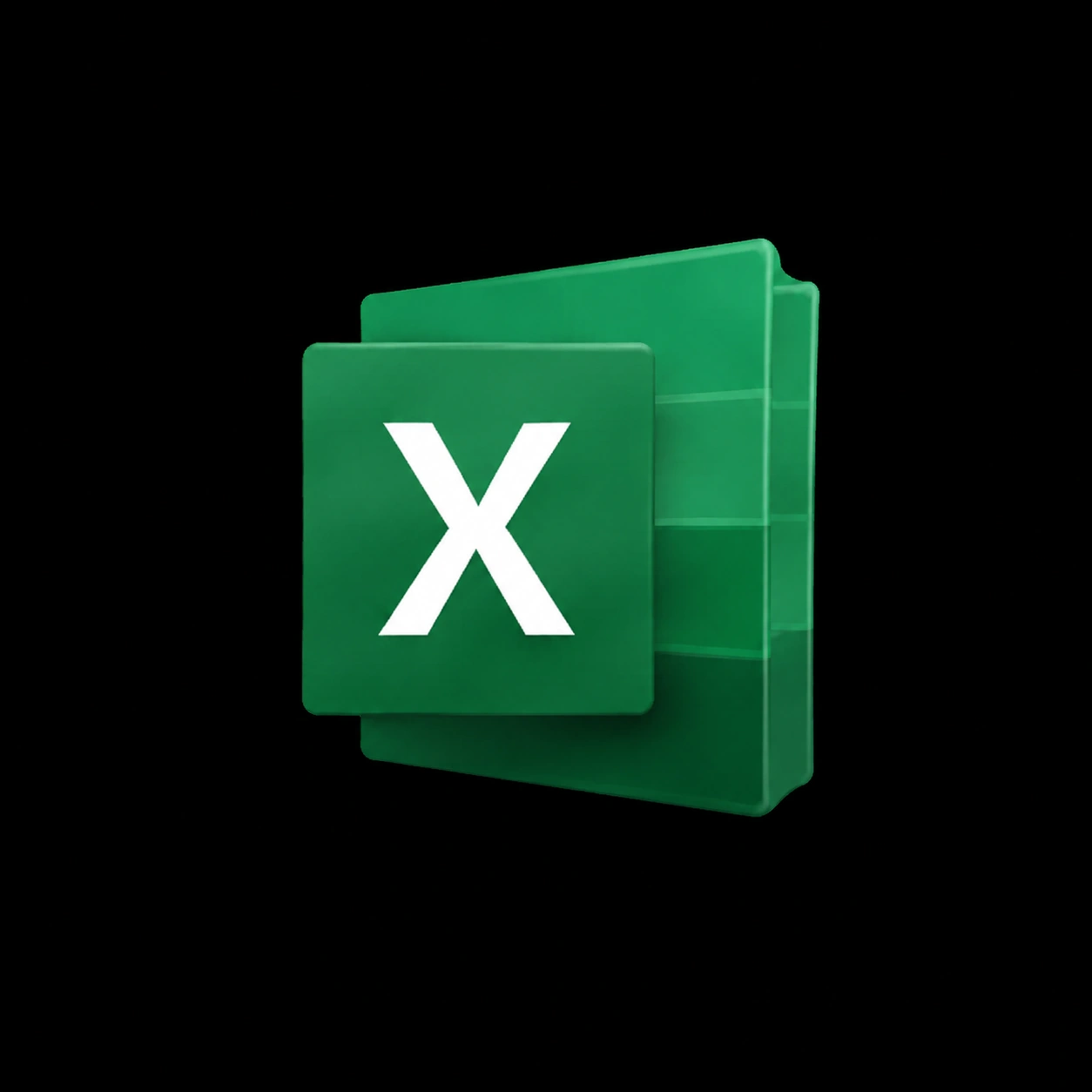 Símbolo verde do Excel